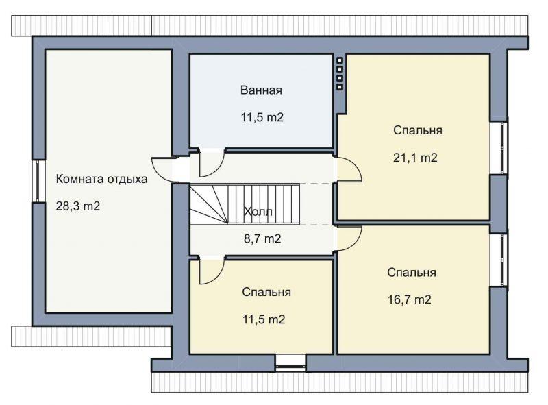 план 2 этажа 20